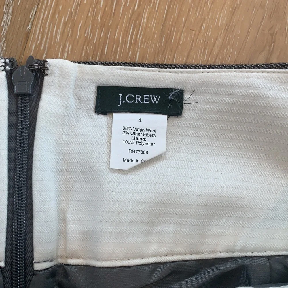 J. Crew Gold Shimmer Skirt